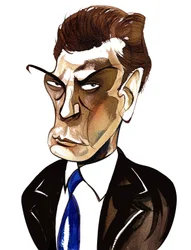 Sir Andrzej Panufnik - colour caricature
